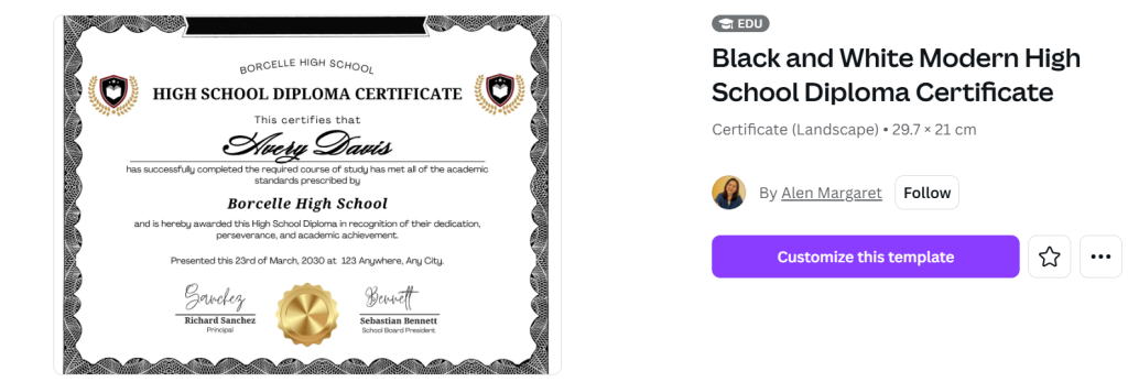 Customising Diploma