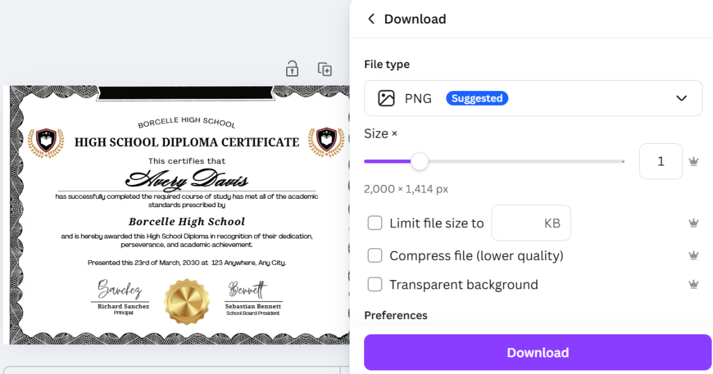Downloading and print
