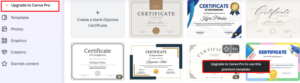 Canva Upgrade